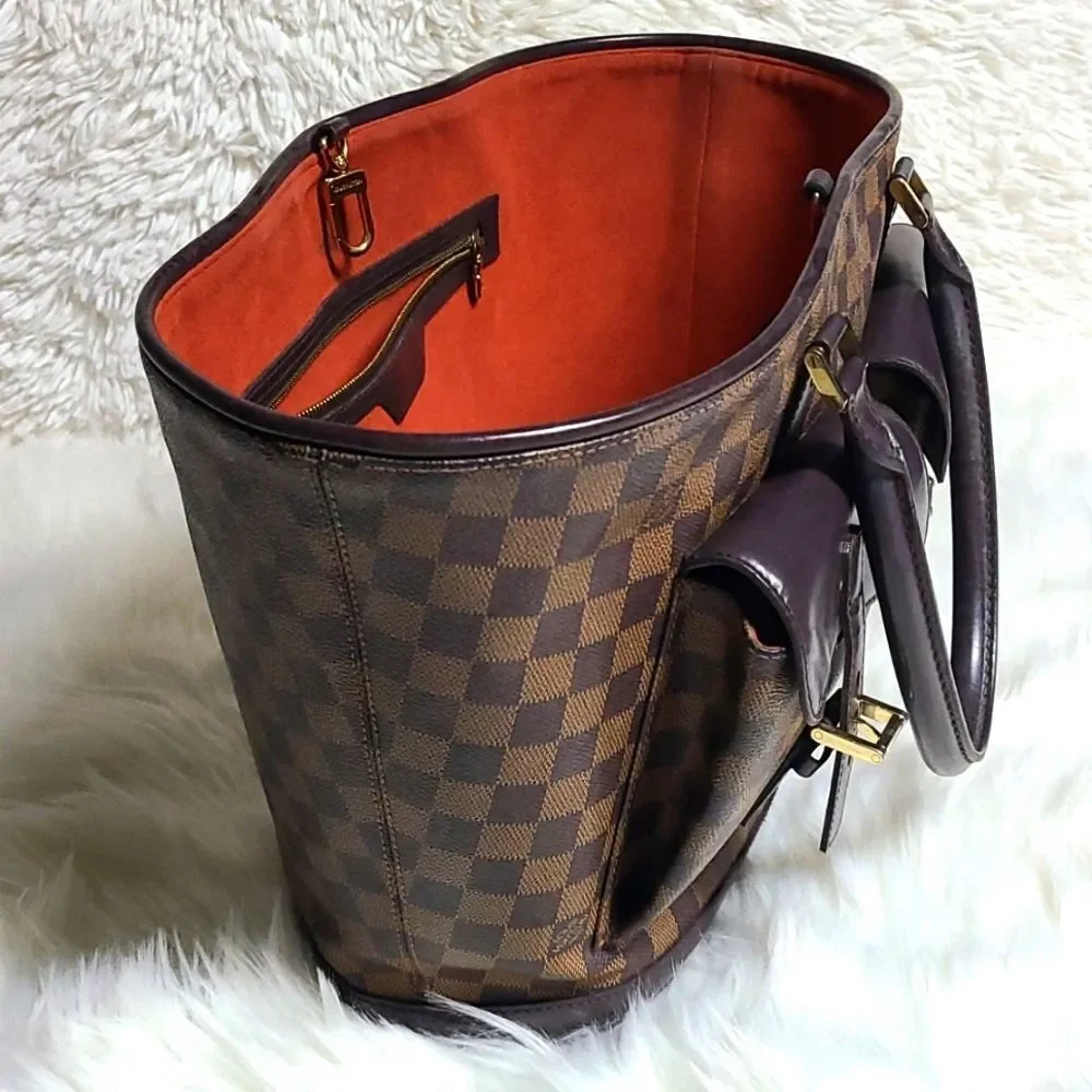 💯 AUTHENTIC Louis Vuitton Manosque Damier GM